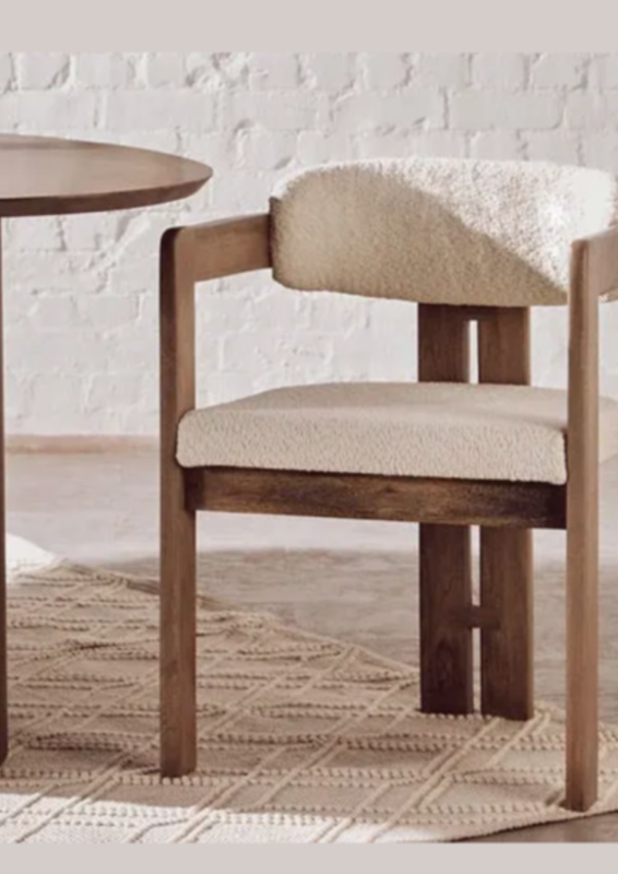 chaise bois et tissu