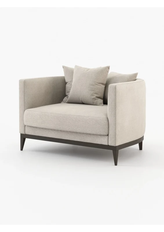 Fauteuil Luven vue 3/4 - Fauteuil design Maroc