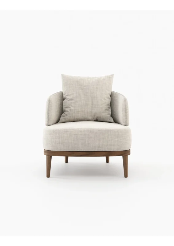 Fauteuil Naris face - Fauteuil design mid-century Maroc