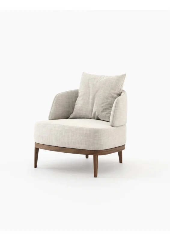Fauteuil Naris vue 3/4 - Fauteuil design Maroc