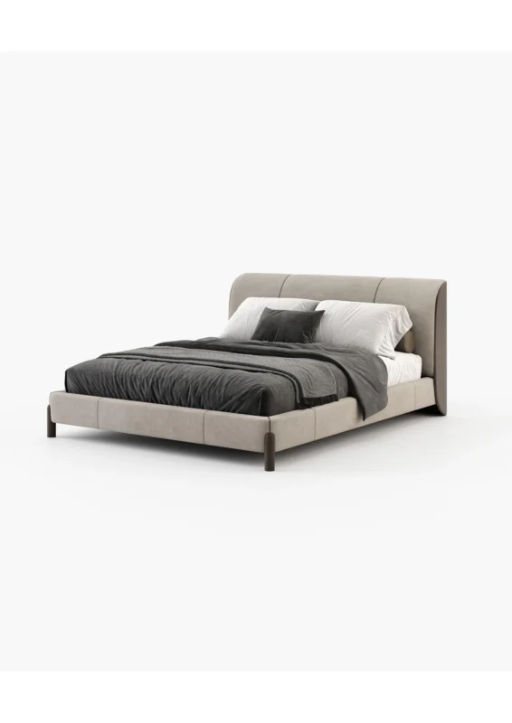 Lit Arvo vue 3/4 - Lit design contemporain Maroc