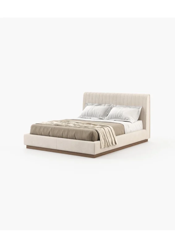 Lit Liven vue 3/4 - Lit design contemporain Maroc