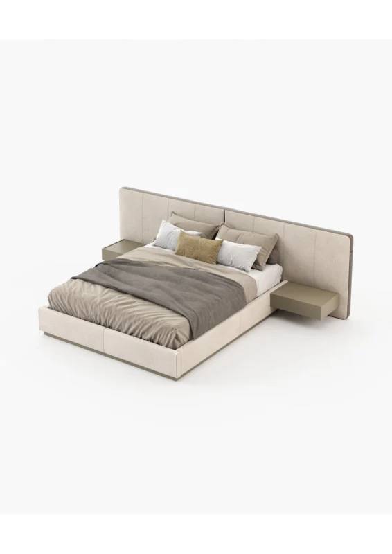 Lit Velis vue 3/4 - Lit design contemporain Maroc