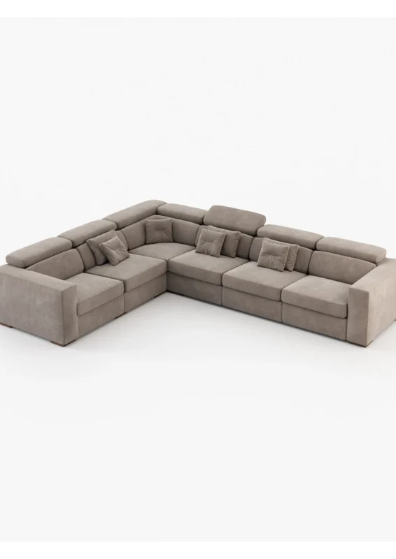 Salon Belsin vue 3/4 - Salon d’angle design Maroc